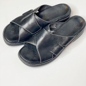 Clarks black sandals